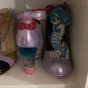 Irregular Choice “Barnacle Betty” heels in box